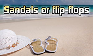 Sandals or flip-flops