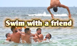Swim with a friend