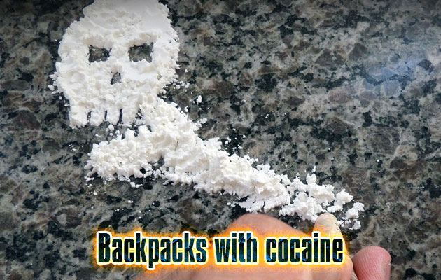 Backpacks with cocaine