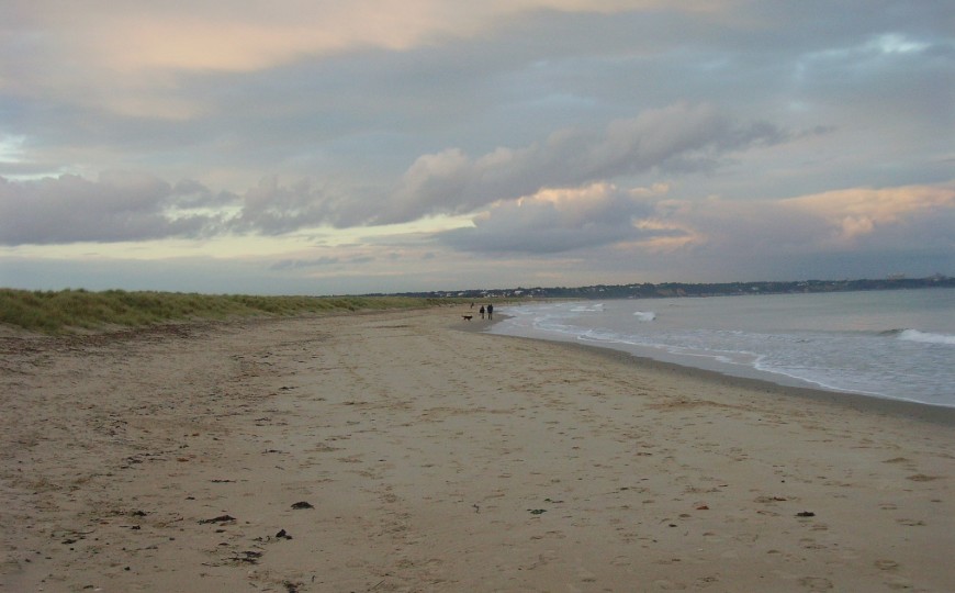 the beach at Studland Bay