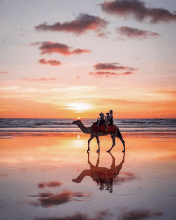 camel ride at Cable Beach