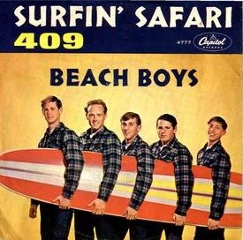 cover of The Beach Boys single "Surfin' Safari"